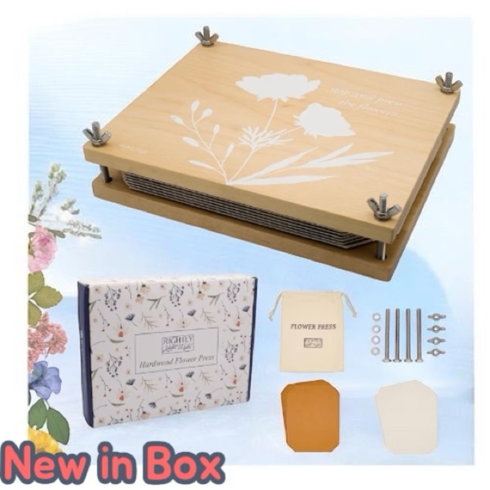 Rightly Wyld Flower Press Kit – Hardwood 8x10 – Floral Preservation Set